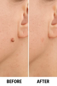 Skin tags removal Upper Edmonton before and after