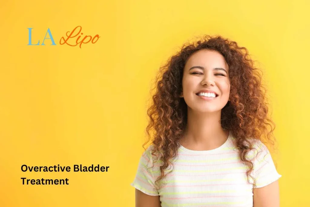woman smiling about overactive bladder treatment Upper Edmonton solutions