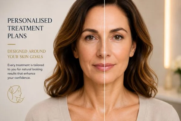 Before and after results of Collagen Lift Therapy Upper Edmonton